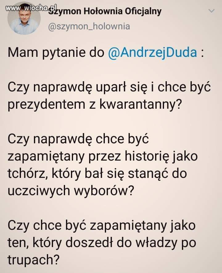 Może nie chce ale prezes kazał. 