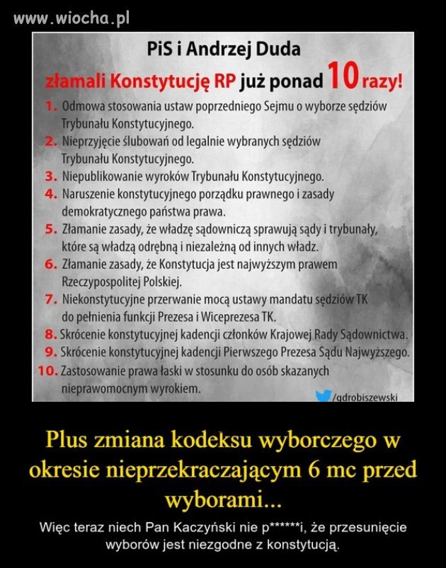 Łamanie prawa.