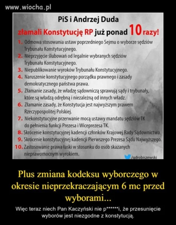 Łamanie prawa.