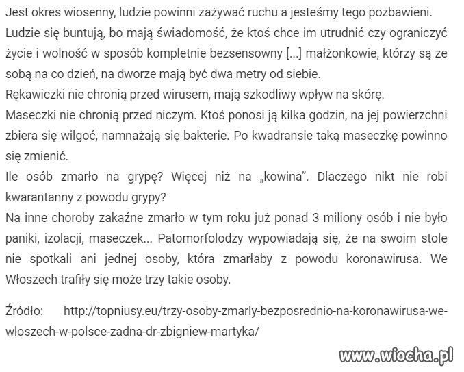 Pandemiczny zawrót głowy