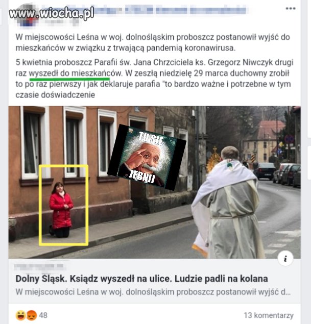 Wyszedł do mieszkańców?