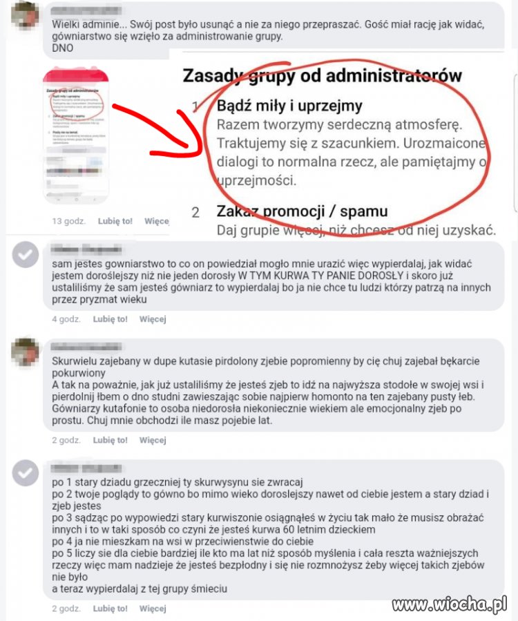 Administrator vs członek grupy.