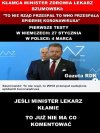 Jeśli minister lekarz kłamie...