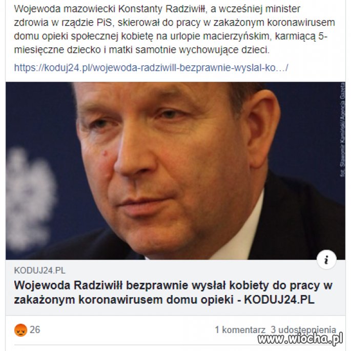 A tego pajaca to powinno się do pierdla wsadzić