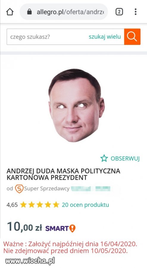 Maska zalecana 
