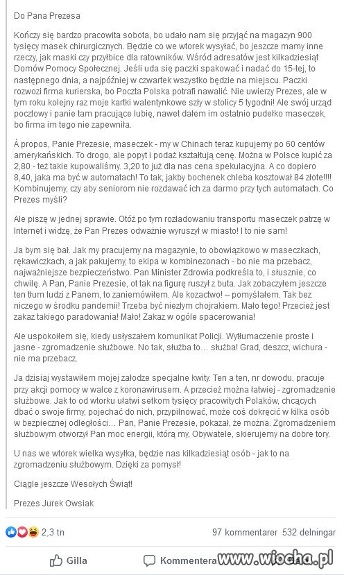 Prezes Jurek Owsiak