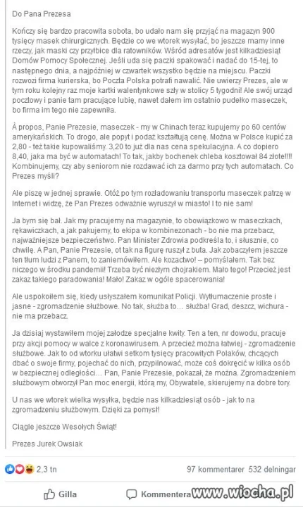 Prezes Jurek Owsiak