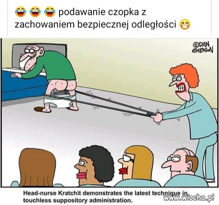Podawanie czopka  