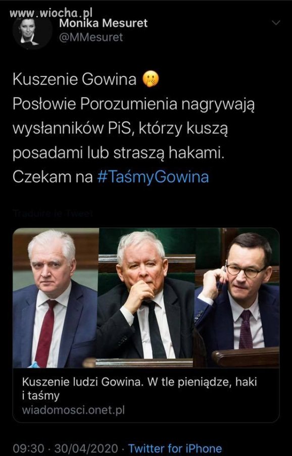 Zastraszanie haki przekupstwo itp.