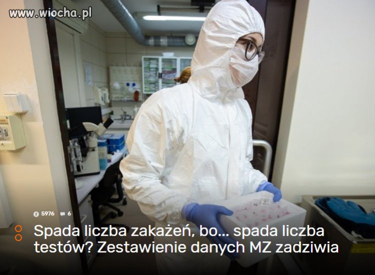 Rząd sztucznie obniża liczbę zakażonych