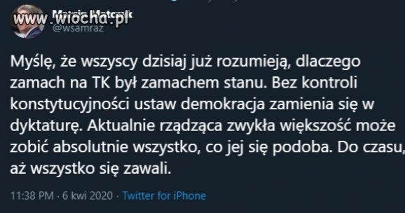 To już dyktatura.