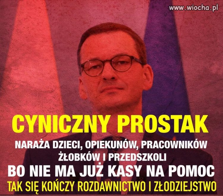 Morawiecki wysyła dzieci do żłobków i przedszkoli