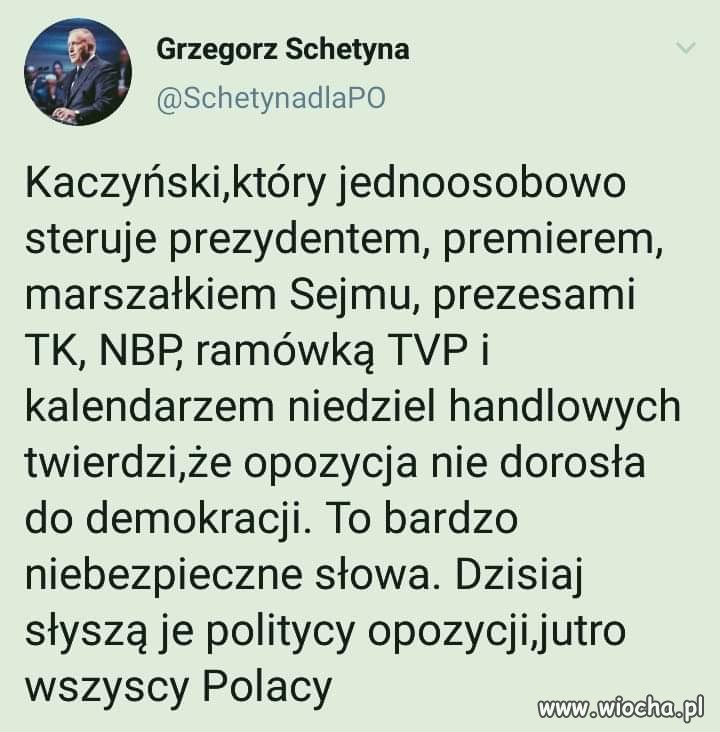 Kaczyński i demokracja...