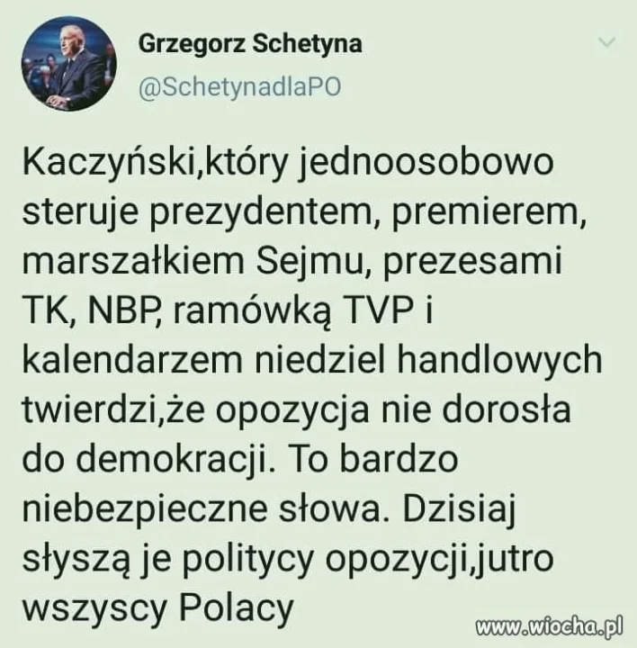 Kaczyński i demokracja...