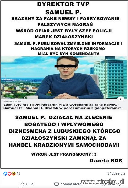 Nosił wilk razy kilka, ponieśli i wilka ...