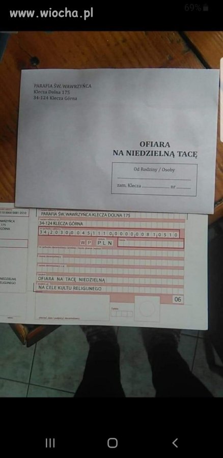 Przelew na tace 