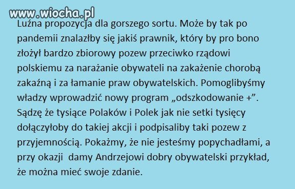 Luźna propozycja