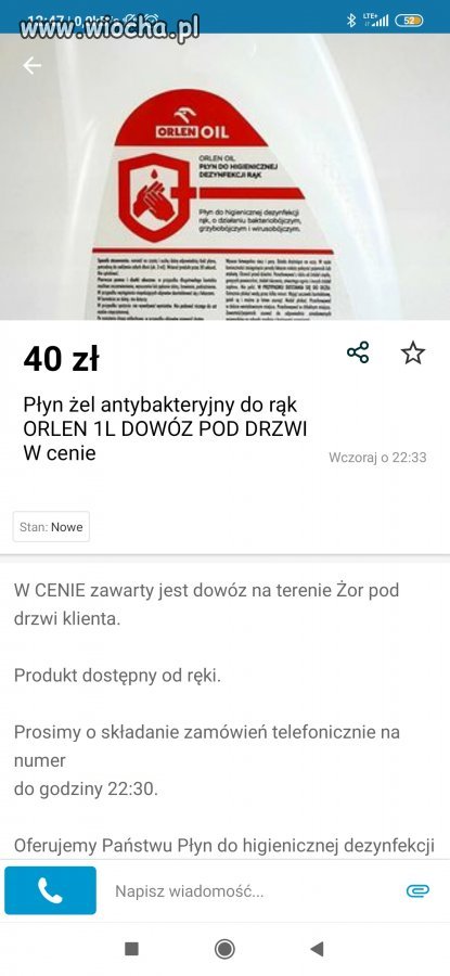 Płyn którego podobno nie można nigdzie kupić
