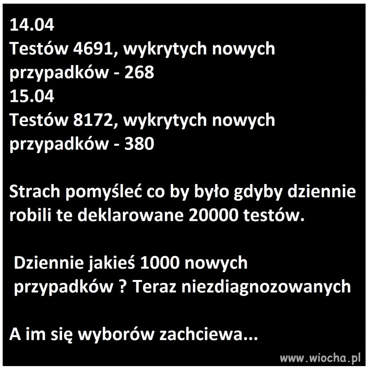 Nie ważne kto testuje, ważne kto ...