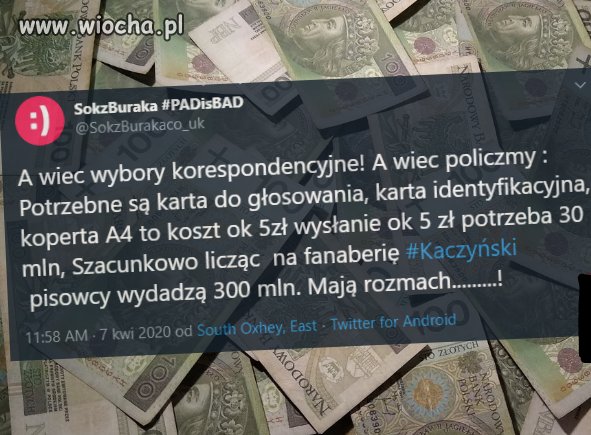 Jestem za tym aby te 300 mln przeznaczyć dla tych 