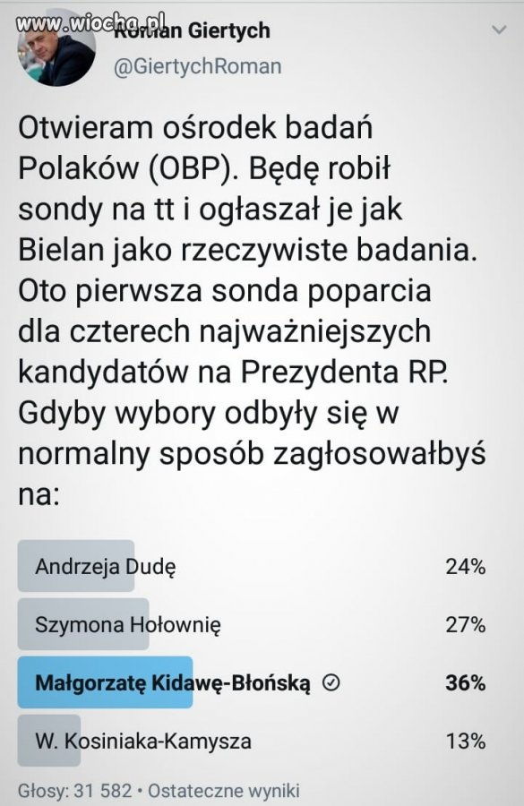 Świetna parodia pisowskich sondaży 