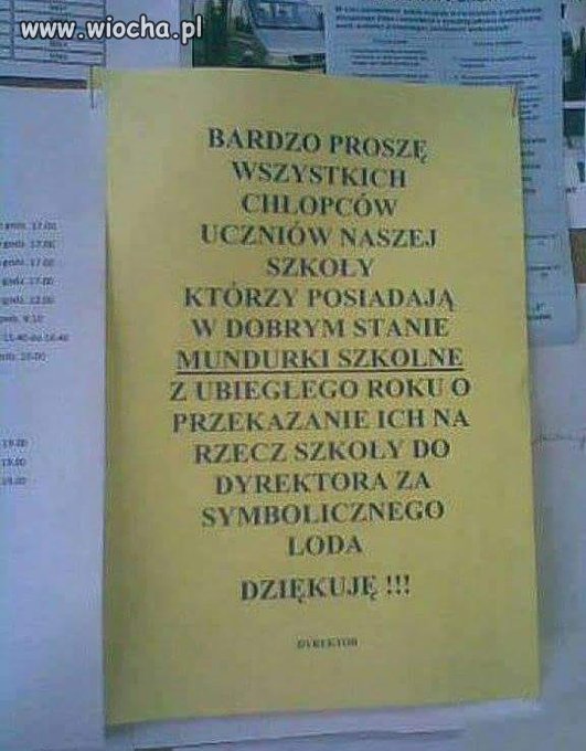 Mundurek za loda...