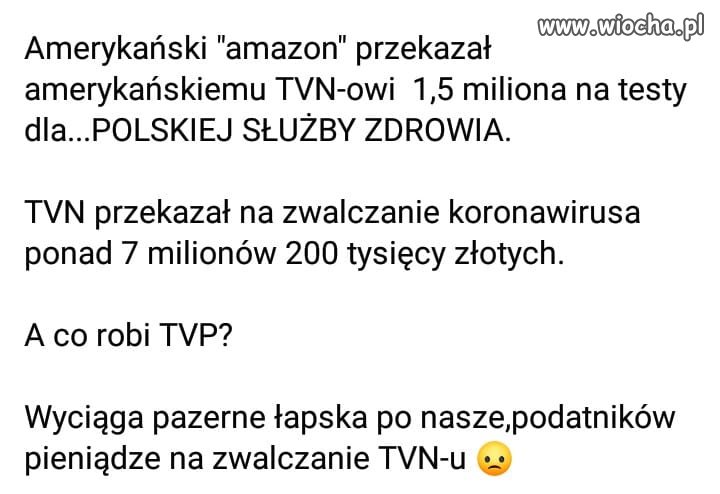 TVN pomaga w zwalczaniu koronawirusa 