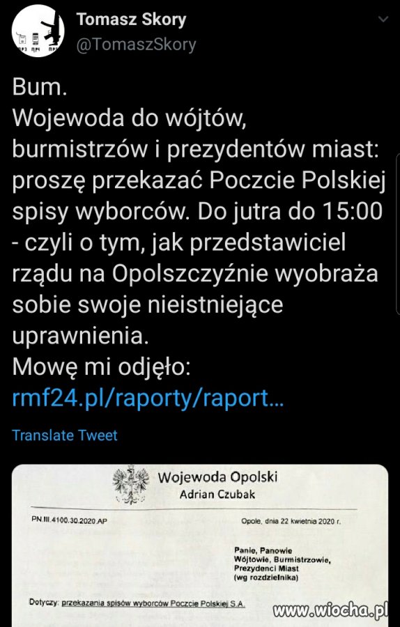 Bum, poczty polskiej rodo nie obowiązuje 