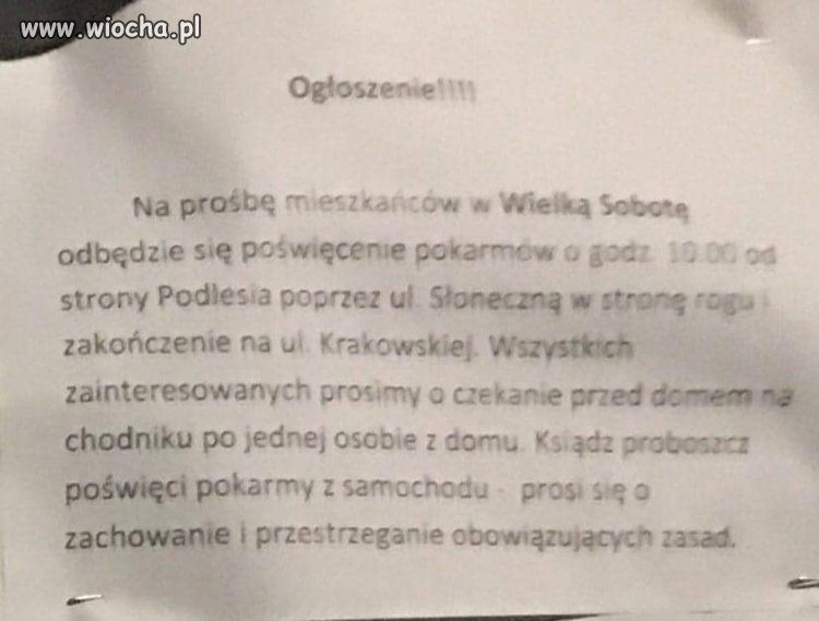 Prośba została spełniona