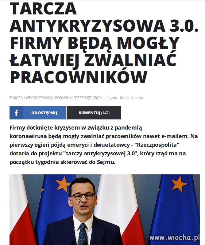 Rząd wyciąga pomocną dłoń