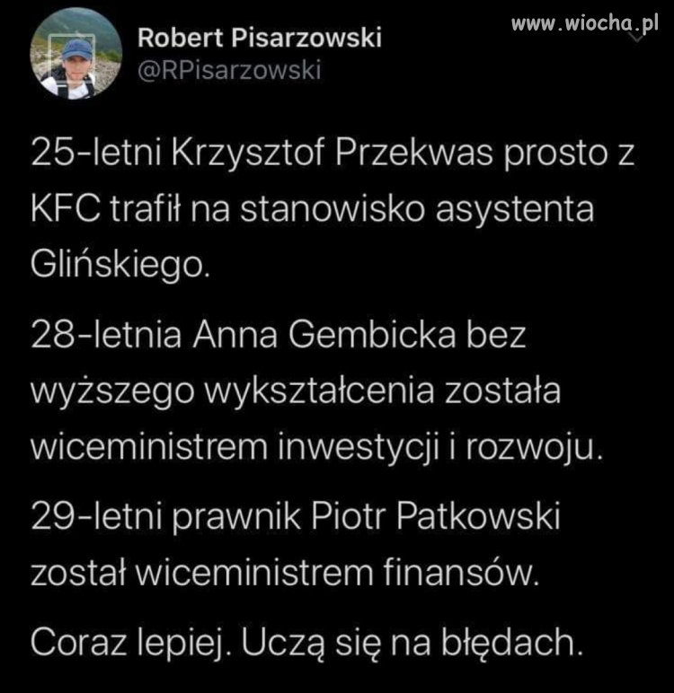 Tak PiS uczy się na błędach...