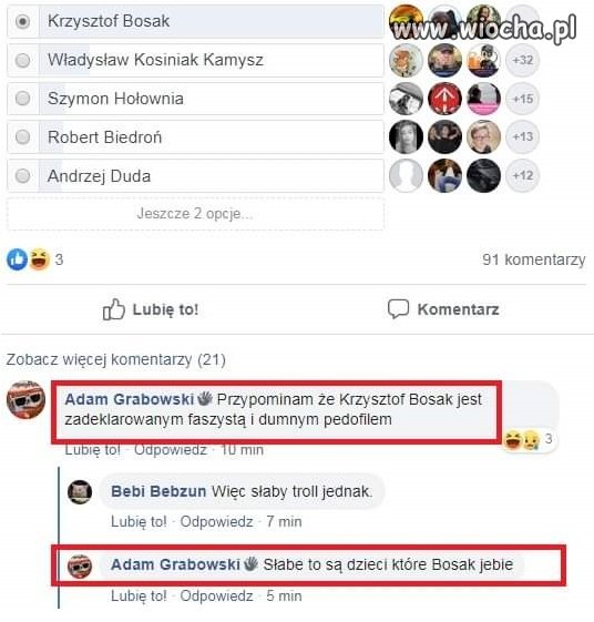 Głosowanie na kogo