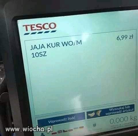 Takie jaja tylko w Tesco. 
