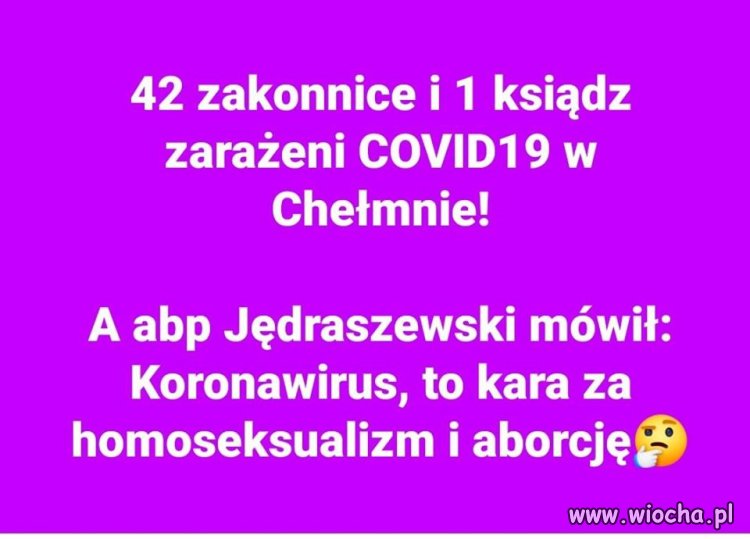 Czyżby arcybiskup wiedział coś więcej od nas ?