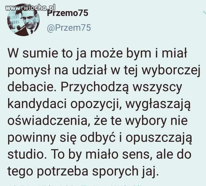 Właśnie. Sporych jaj.