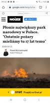 Płonie Park Biebrzański 
