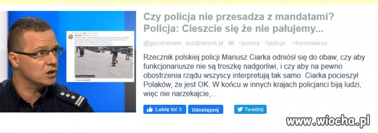 Cieszcie się że nie pałujemy...