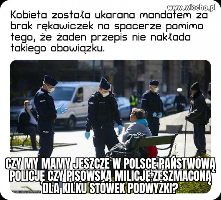 Kolejny przykład bezprawia w mundurze