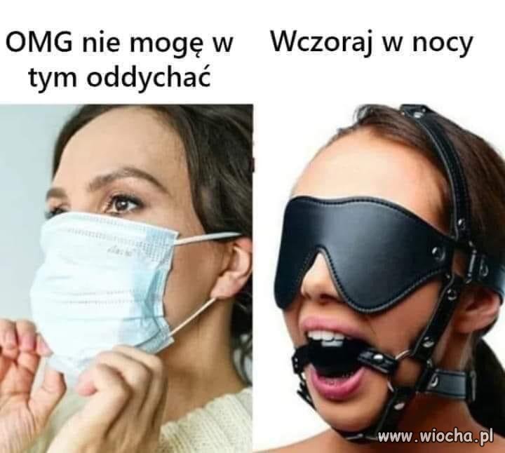 OMG nie mogę oddychać w maseczce