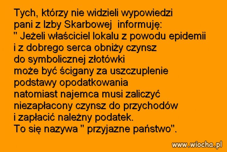 I tak właśnie pomaga ten rząd
