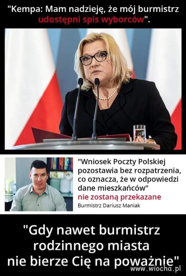 Pani Kempa ma Burmistrza na własność?