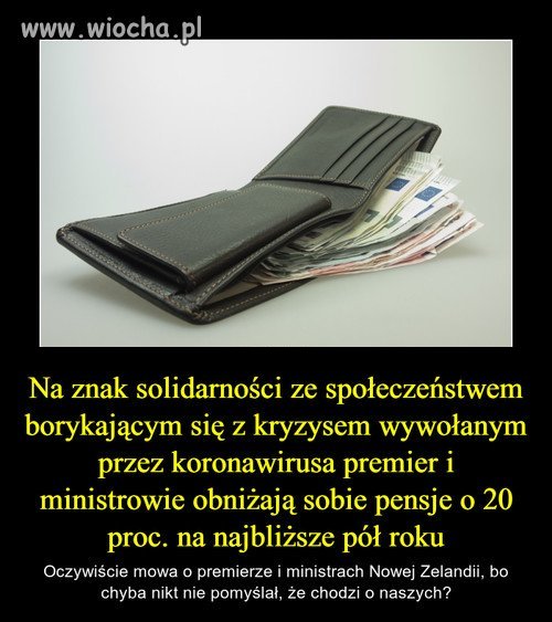 Premier i ministrowie obniżają sobie pensje!