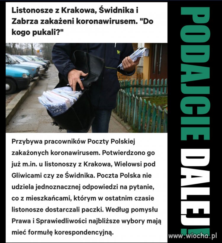 Listonosz z wirusem?