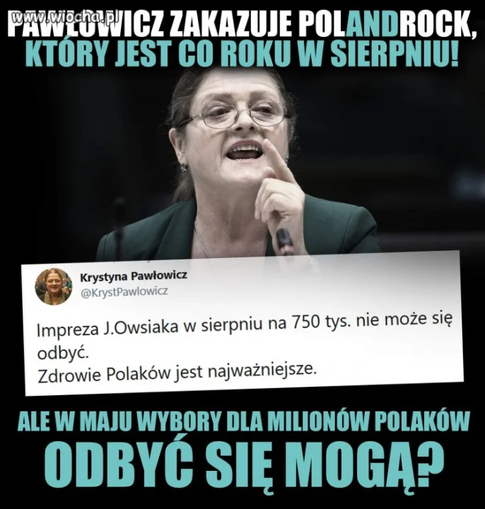 Przemówiła. 