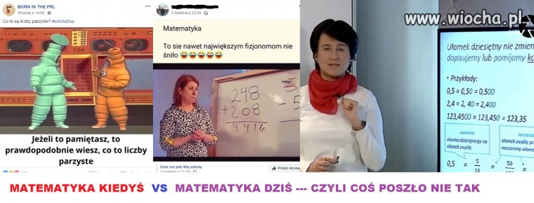 Matematyka  kiedyś i dziś
