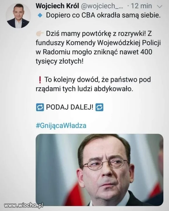 Przykład idzie z góry 