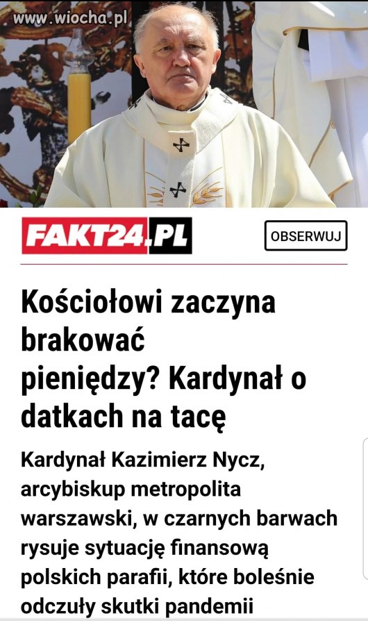 To niech zaczną wyprzedawać swój majątek