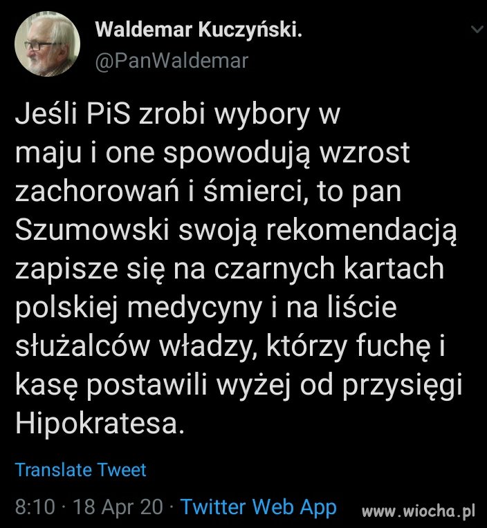 Rekomendacja Szumowskiego 