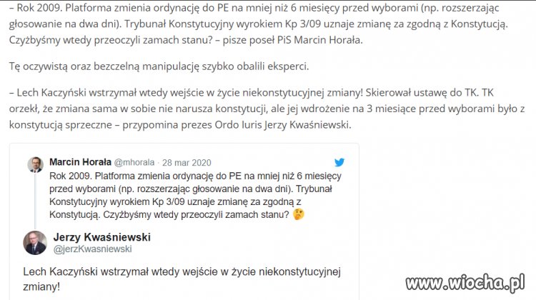 W TK prezydenta reprezentował minister A. Duda