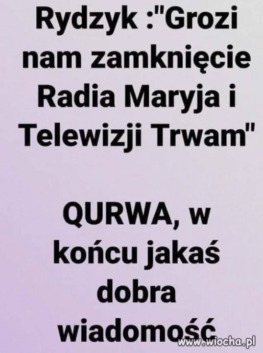 Dobra wiadomość 
